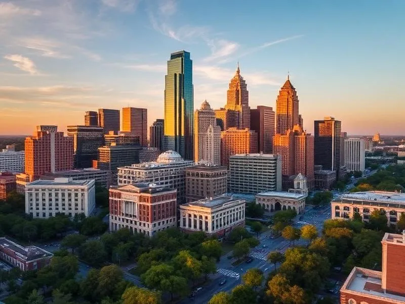 Buckhead Atlanta skyline with luxury high-rise buildings and upscale shopping district