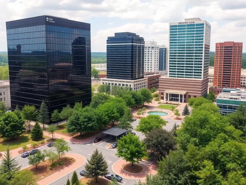 Dunwoody Perimeter Center business district with modern office towers